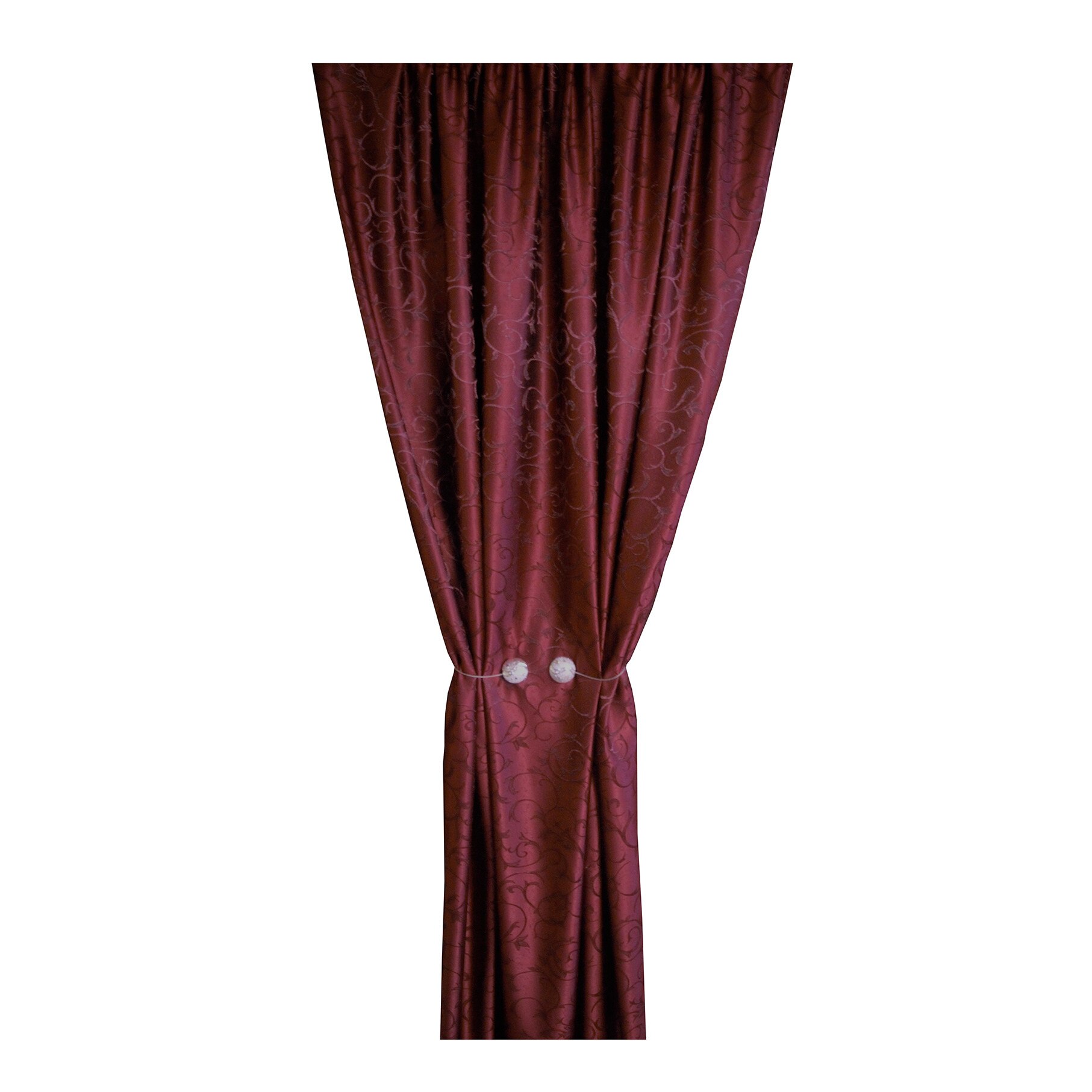 Set 2 draperii 130x245 cm, Model Zaira Bordo, 2DRAP001-130/245